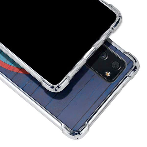 Guam Flag Dark Wood Galaxy S20 FE Clear Case
